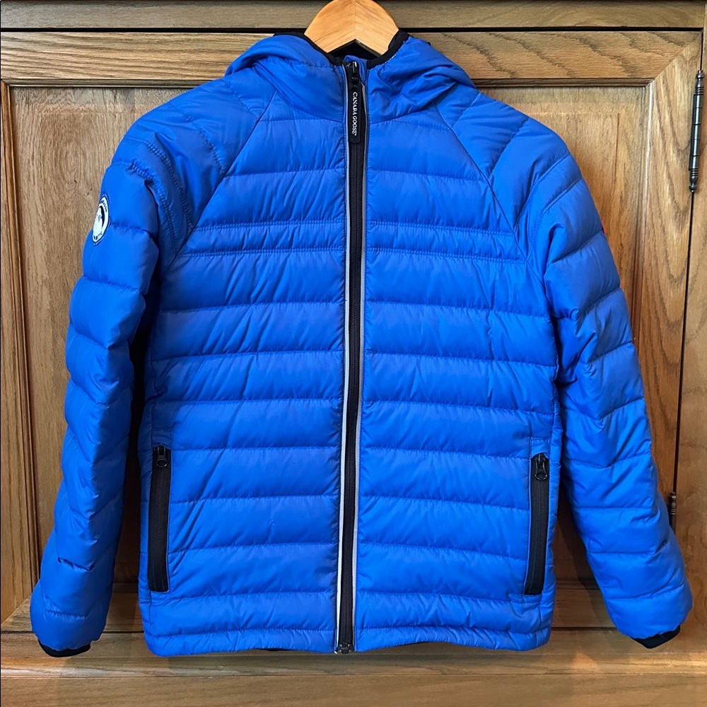 Kids Canada Goose PBI Sherwood down hooded jacket